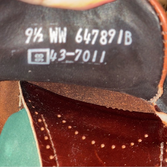 Sebago Docksides Brown Leather Boat Shoes Non Marking Sole Mens 9.5 WW Vintage main image 4